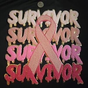 Pink and Gold 'Survivor' Patch